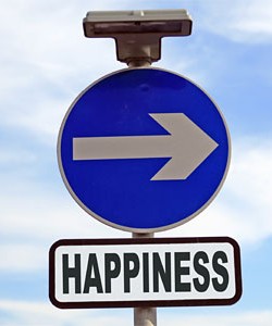 Happiness sign arrow
