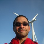 Me at Siemens with wind mill turbine