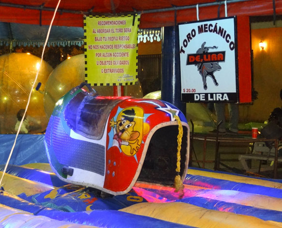 mechanical bull with speedy gonzales in mexico