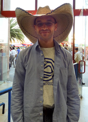 me wearing a cowboy hat