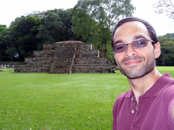 Me At Copan Ruinas Pyramid