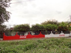 Coke Advertising At Base Of Village Coke Advertising At Base Of Village