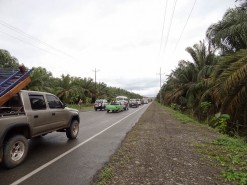 Highway Parking Lot Due To Striking Taxi Drivers