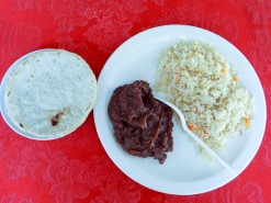 Tortilla, Beans, Rice