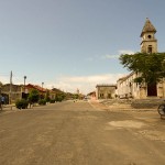 View Of City From End Of Tourist Street