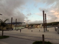 Town Square For Pasto Black-White Carnival