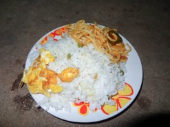Rice With Eggs And Noodles
