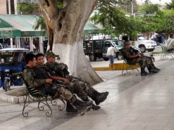 Plaza de Armas With Police Plaza de Armas With Police