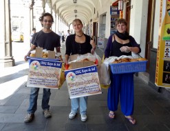 Selling Bread With Other Volunteers