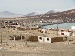 The Town With Cloud Covered Mountains