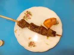 Trying Anticucho (Cow Heart) For The First Time Trying Anticucho (Cow Heart) For The First Time