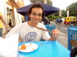 Trying Anticucho (Cow Heart) For The First Time Trying Anticucho (Cow Heart) For The First Time