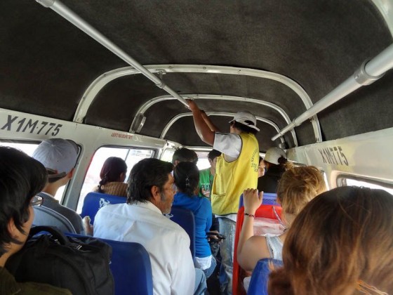 Inside A Combi - Arequipa, Peru
