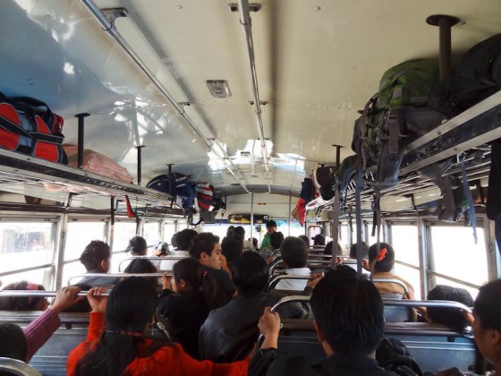 Inside A Guatemalan Chicken Bus