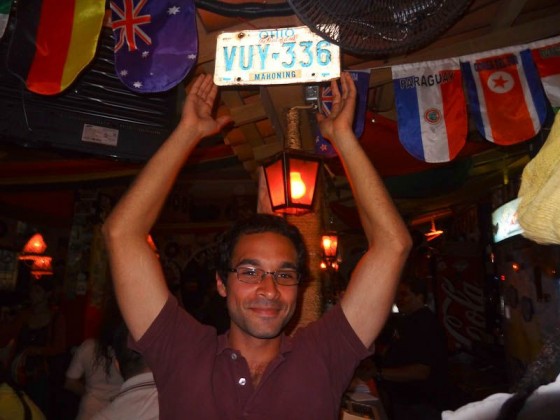 Ohio License Plate - Merida, Venezuela