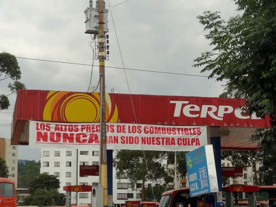 "The High Price Of Gas Has NEVER Been Our Fault" (please don't kills us) - Pereira, Colombia