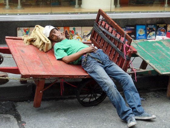 When Sleeping Is An Art - Medellin, Colombia