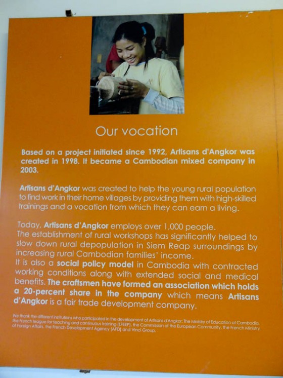 Artisans Angkor's Mission