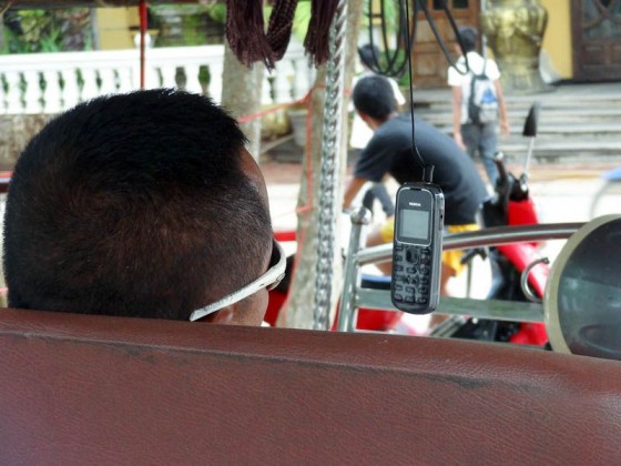 Handsfree Listening To Music Between Customers
