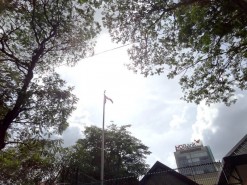 Flag At USA Consulate In Saigon Flag At USA Consulate In Saigon