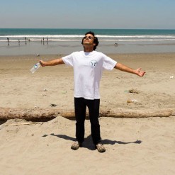 Extending My Wings On The Beach In Ecuador
