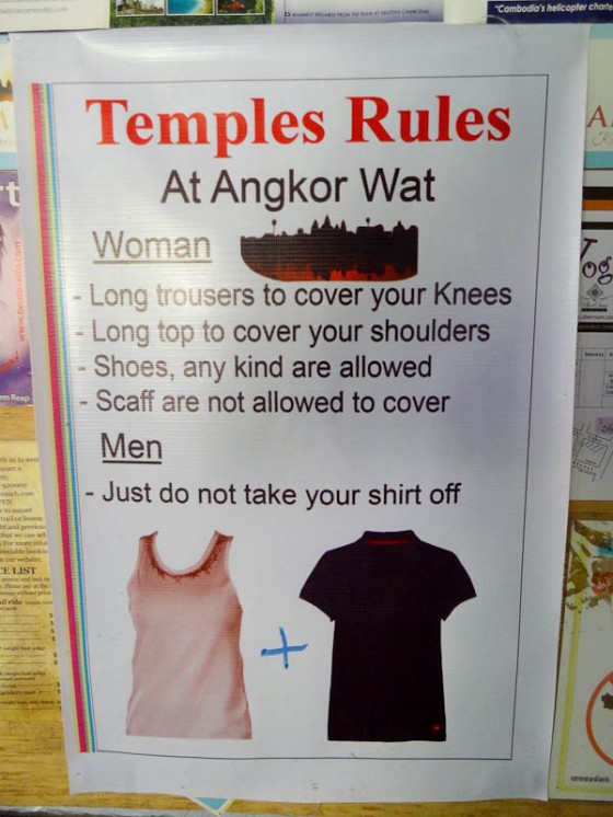 Dress Code At Angkor Wat