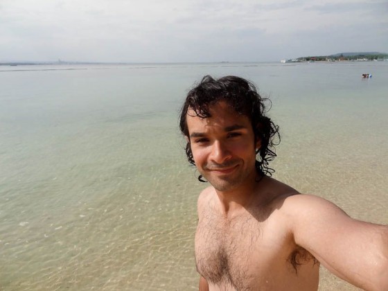 At the beach