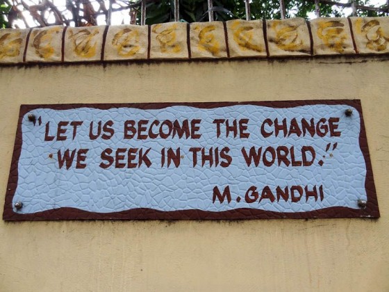 Gandhi quote in the philippines