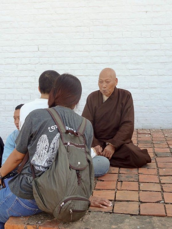 Monk And Devotees