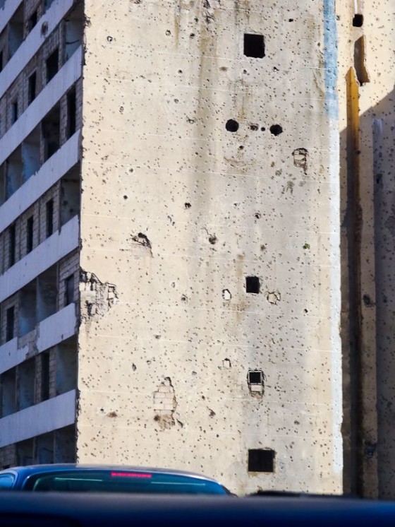 Building With Bullet Holes From The Civil War