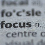 focus on page with rest blurry