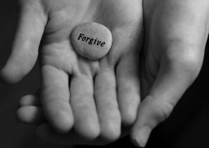Forgiveness heart in hands
