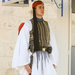 Greek Parliamentary Soldier - Taken January 1, 2005 in Athens, Greece