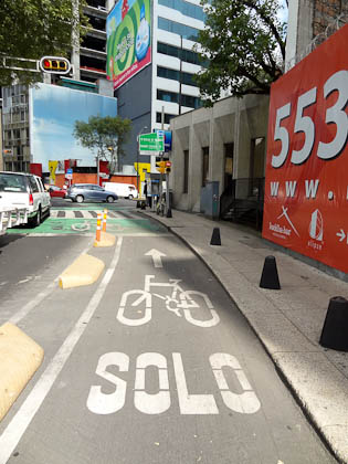 Bike lanes in mexico city