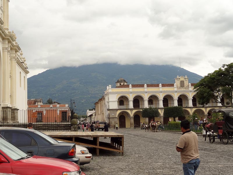 View Of The Volcano From Central Park