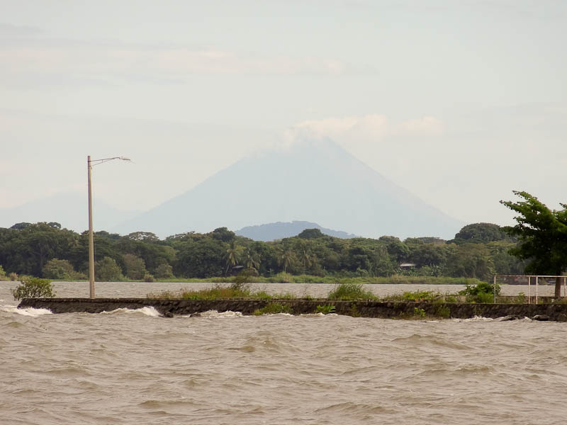 Lake - Volcano In The Distance