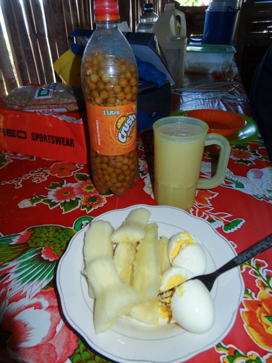Nancy Fruit Juice And Eggs With Yuca