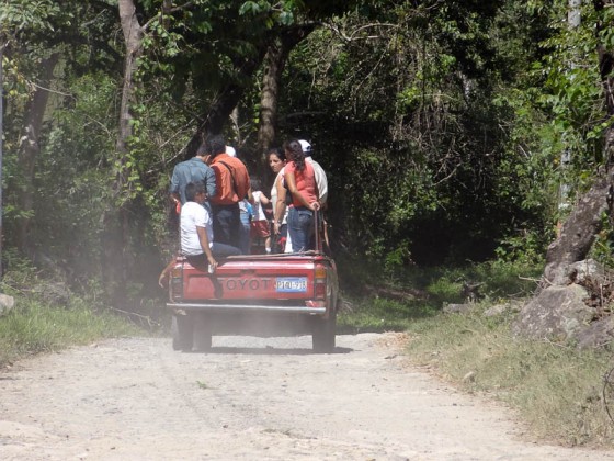 A Pickup Truck Taxi In El Salvador A Pickup Truck Taxi In El Salvador