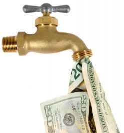 Cash Flow Tap Spewing Dollars