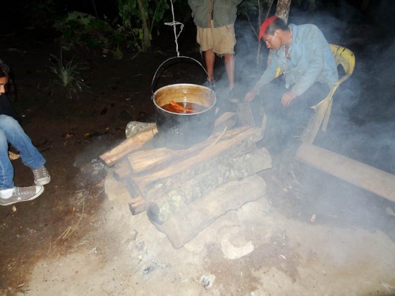 Heating The Pot To Evaporate The Water