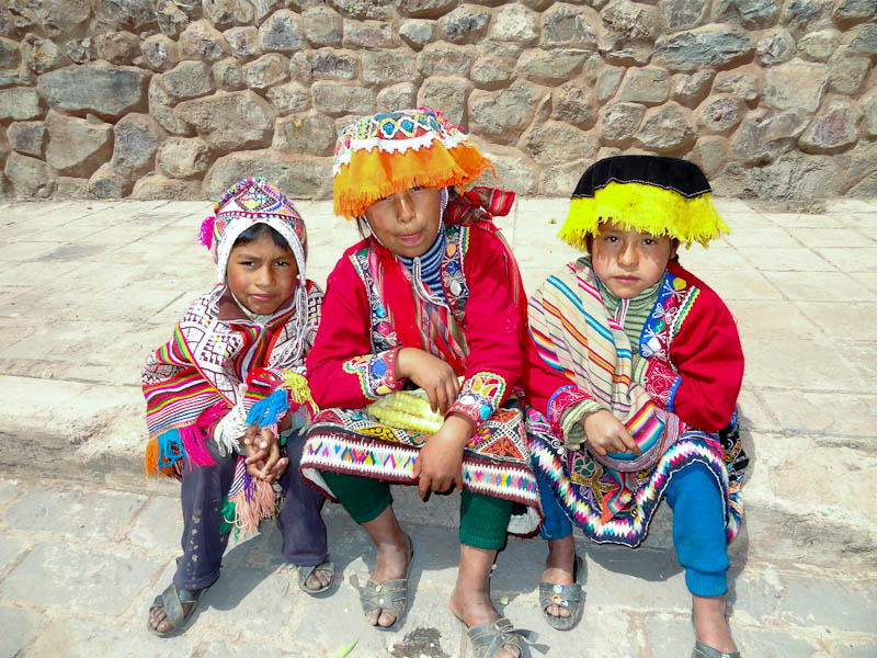 Children Wearing Traditional Clothing