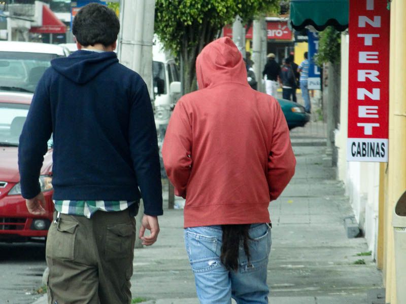 A Man With A Tail - Quito, Ecuador
