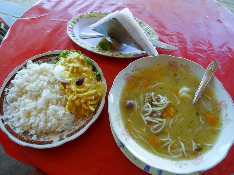 Aji Gallina With Soup