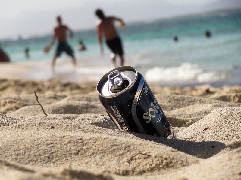 Beer Can On The Beech - Tucacas, Venezuela