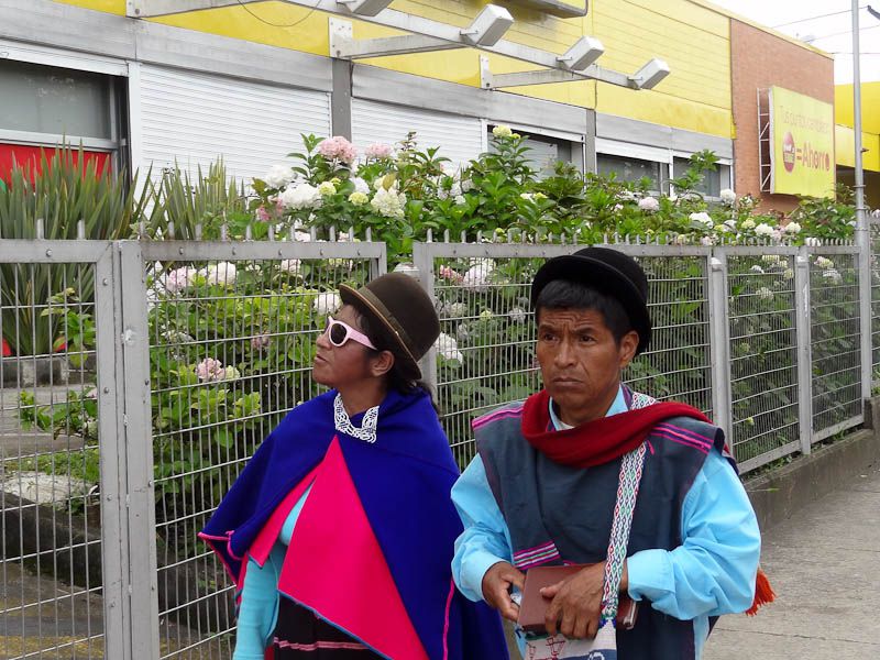 Guambiano Indians In The Big City - Popayan, Colombia