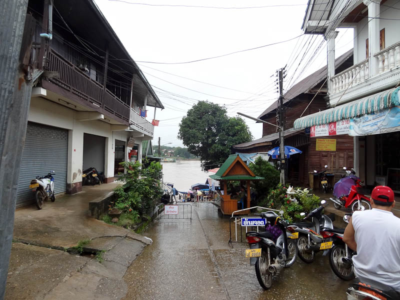 Lao Exit Immigration Just Before The River