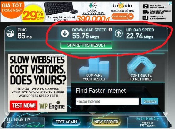 Crazy Fast Internet Speeds At A Random Saigon Cafe