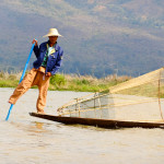 Burmese Fisherman - Taken 30-Jan-2013 - Inle Lake, Myanmar