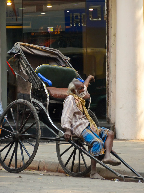Barefoot Rickshaw - Taken 4-Feb-2013 - Calcutta, India