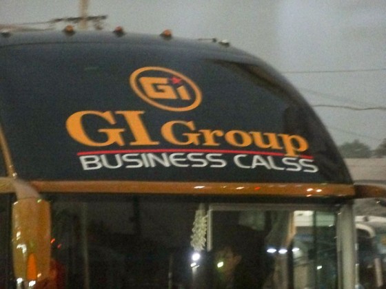 Luxury Bus Despite Misspelling